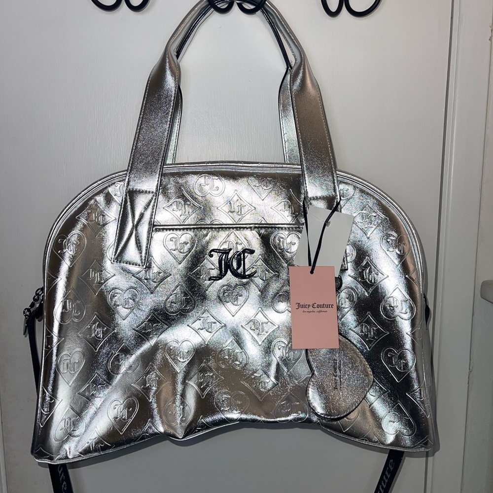 NWT Juicy Couture Silver Women's Duffel Bag
